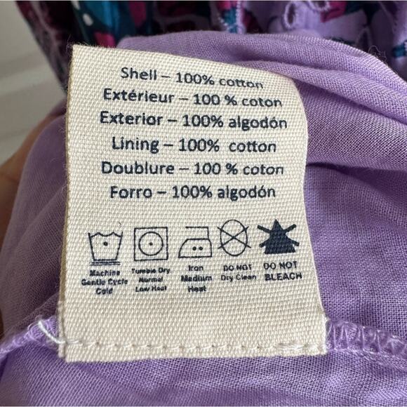 Printfresh Countryside Drives To and From Eyelet Dress Lavender Fields Small New - Picture 15 of 16